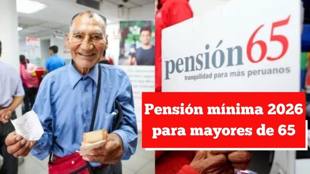 Pensión mínima 2026 para mayores de 65: cuánto será y cuándo se paga